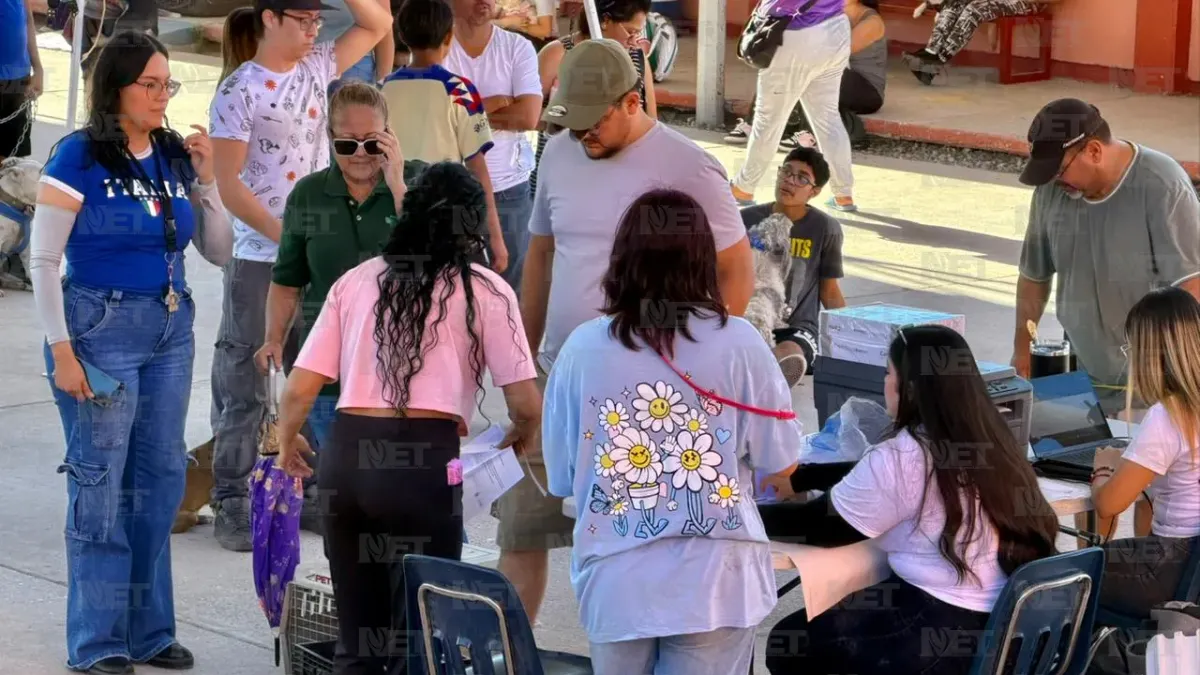 Esterilizan gratis a mascotas en escuela de Infonavit Juárez Nuevo