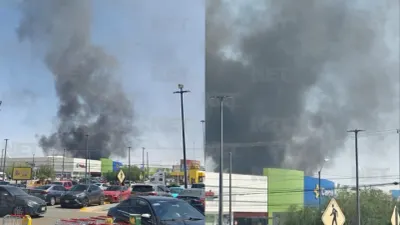 Se registra incendio en recicladora de la Gómez Morín