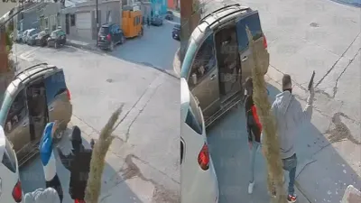 Captan en video intento de secuestro en Granjas de Chapultepec