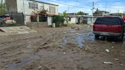 Piden auxilio vecinos de Lucio Blanco por inundaciones