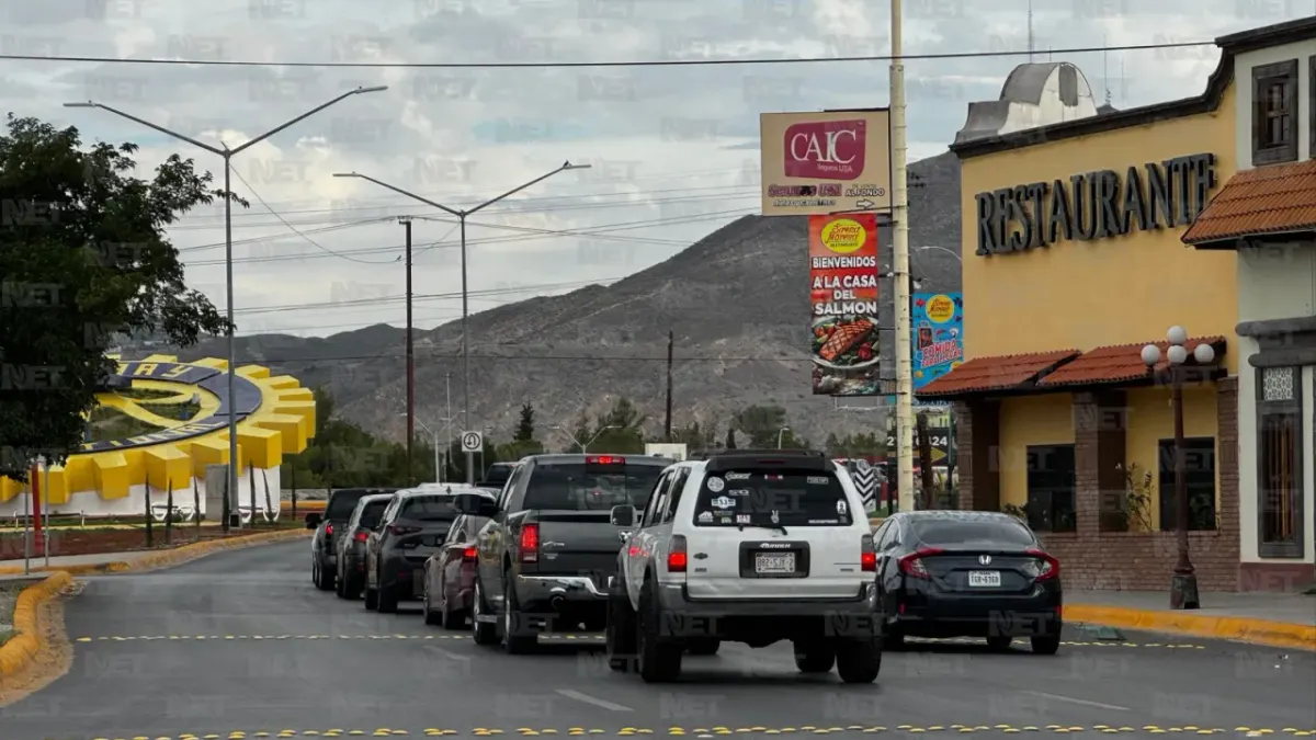 Registran cruces de Juárez esperas de hasta 40 minutos