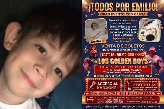 Organizan evento solidario en Juárez para apoyar trasplante de médula de Emilio