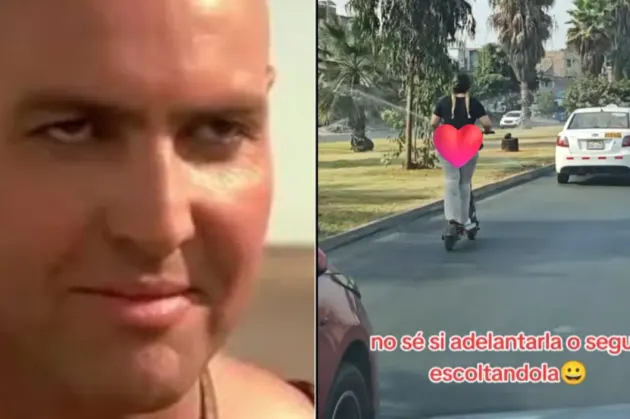 Mujer en scooter capta la atención de automovilistas y se viraliza en TikTok