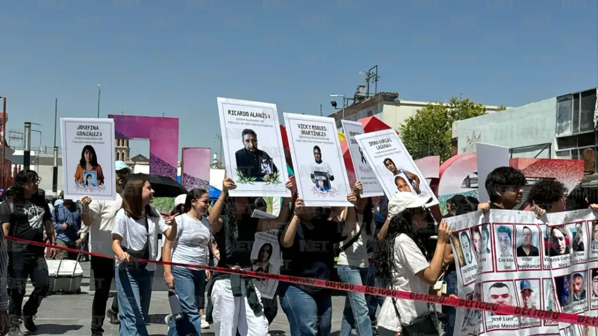 Marchan madres buscadoras por calles de Juárez para exigir justicia