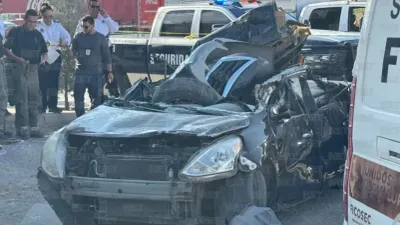 Captan en video choque mortal contra un tráiler en Libramiento Aeropuerto