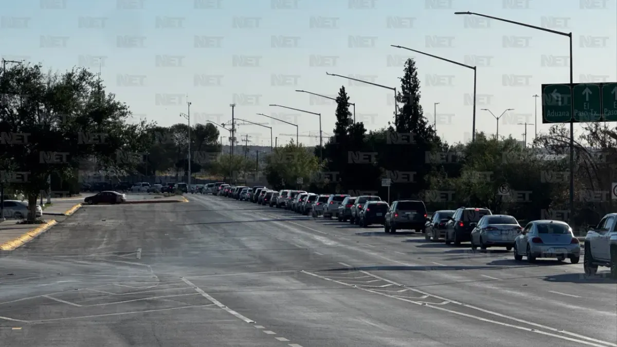 Filas moderadas en Juárez este domingo