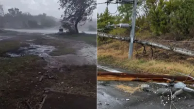 Tormenta deja sin electricidad a Meoqui y Julimes