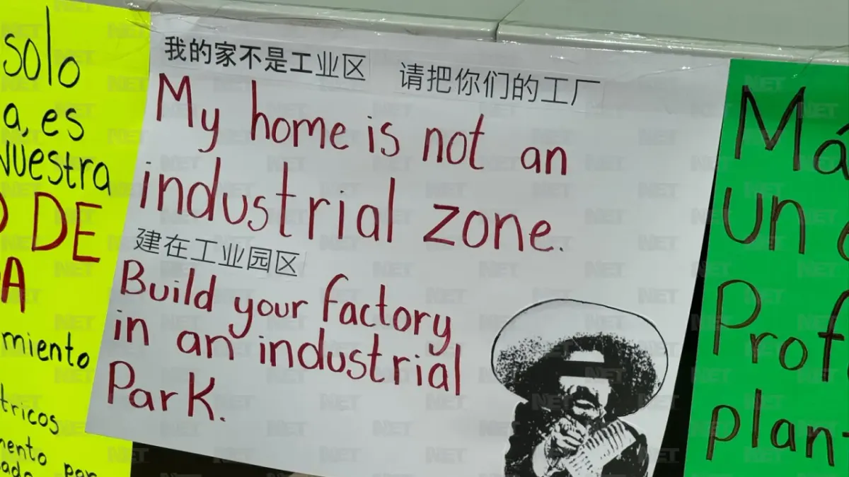 Protestan vecinos contra posible proyecto industrial cerca de sus fraccionamientos