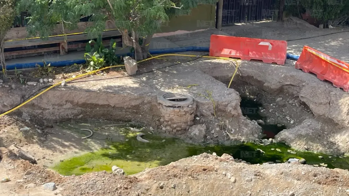 Atiende JMAS drenaje colapsado en la colonia Azteca