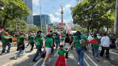 Reunió Ángel de la Independencia a 150 mil aficionados tras triunfo del Tri