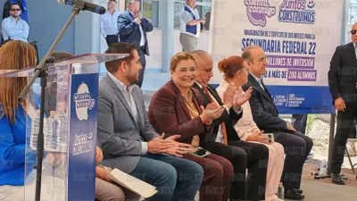 Inaugura Maru Campos la Secundaria Federal No. 22 en Juárez