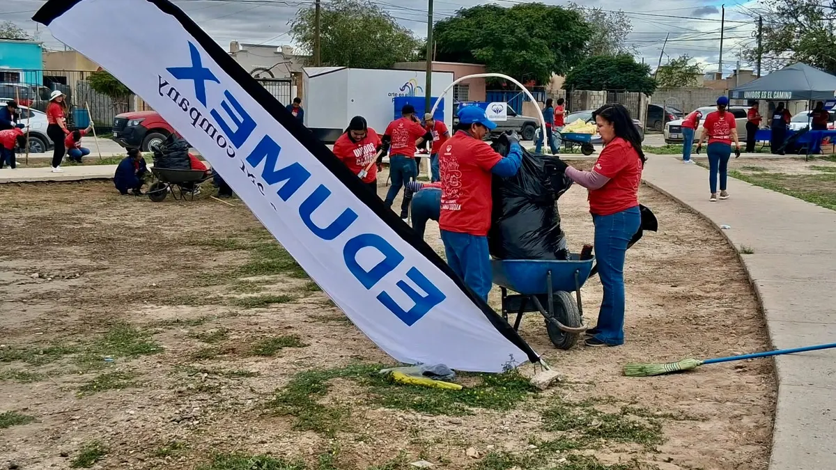 Jornada de limpieza reúne a 150 voluntarios en parque de Riberas del Bravo