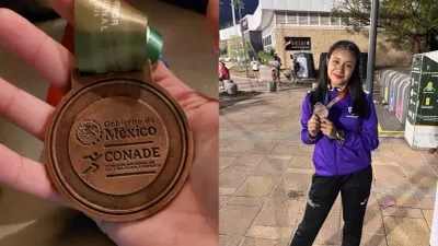 Gana chihuahuense Yaretzi Orozco tercer lugar en marcha de Olimpiada Nacional