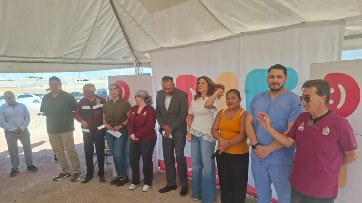 Lleva Municipio jornada de salud y apoyos a la colonia El Mezquital
