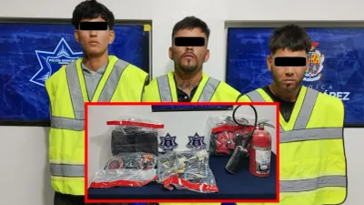 Sorprenden a tres hombres robando cobre en maquiladora