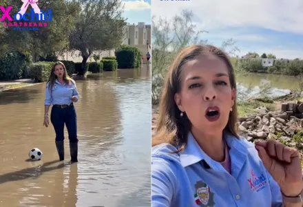 Critican a Xóchitl Contreras por usar inundaciones de Juárez para hacer política