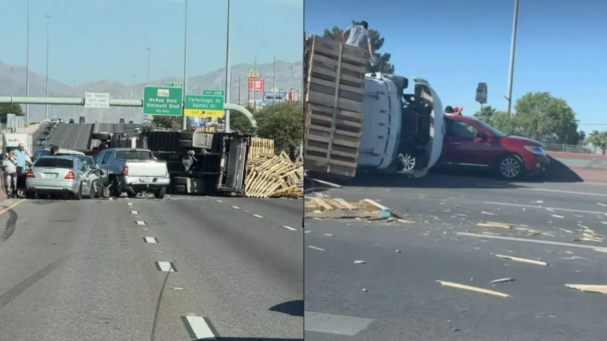 Choque de seis vehículos y tráiler deja lesionados en la I-10 de El Paso