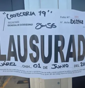 Clausuran Cervecería 19 tras registrarse una riña en el establecimiento