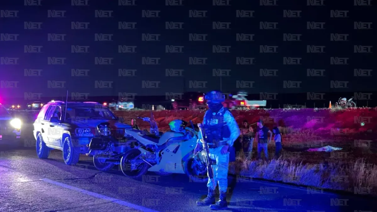 Muere 'biker' tras accidente carretero en el área de Samalayuca