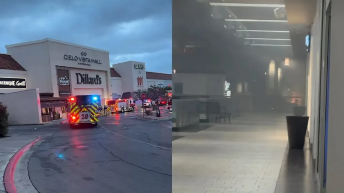 Evacúan Cielo Vista Mall en El Paso por incendio