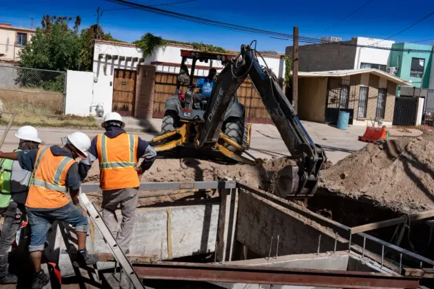 Construye JMAS bóveda pluvial en colonia Olimpia