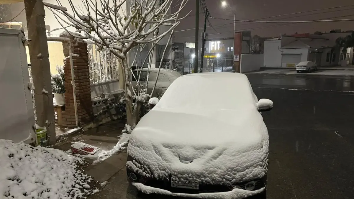 Amanece Chihuahua cubierto de blanco