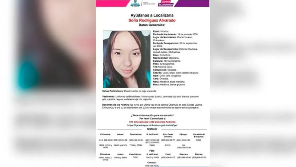 Exreo, presunto captor de Sofía, estudiante del Cobach 19: Versión