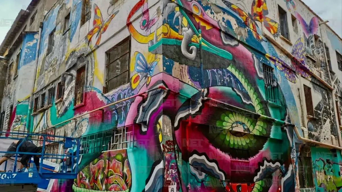 Pintó 'Spaik' su última obra en Ciudad Juárez