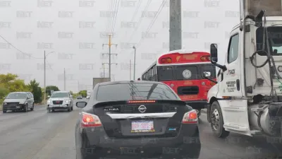 Se reporta congestionamiento vial en Juan Pablo II