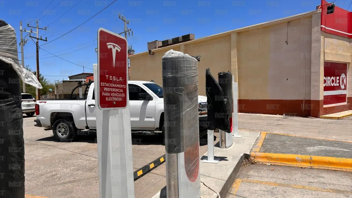 Estaciones de carga Tesla llegan a Ahumada