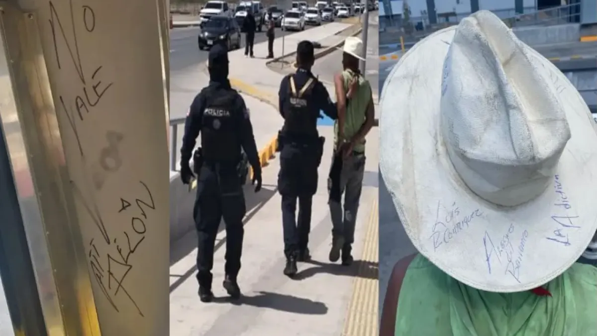 Aplican falta administrativa a hombre que rayó camión del Juárez Bus