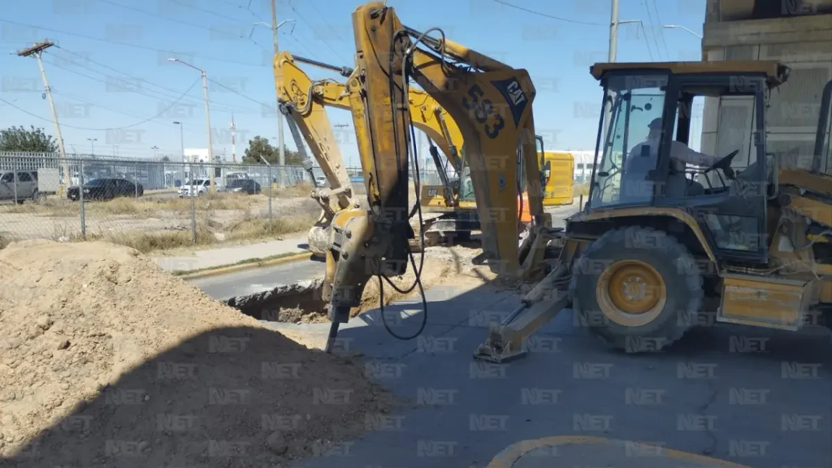 Reparan hundimiento junto al puente Versalles