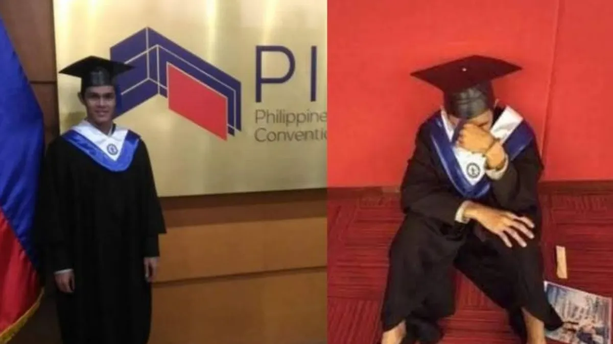 Rompe en llanto al ver que sus padres no fueron a su graduación