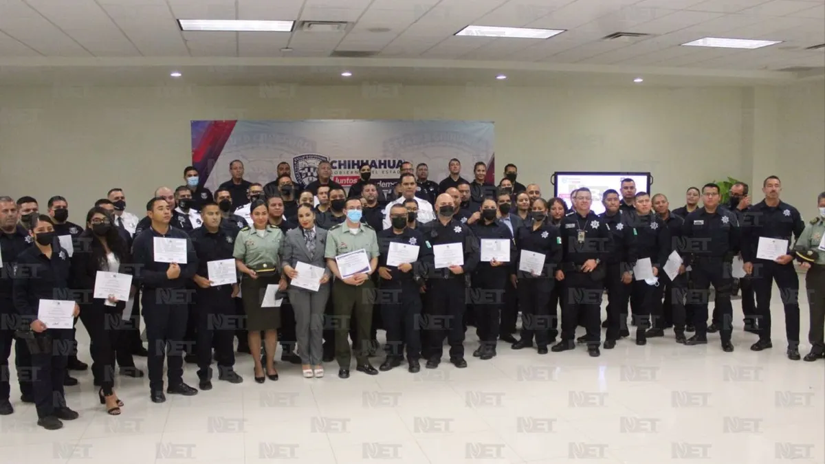 Policías de Colombia capacitan a agentes de Chihuahua