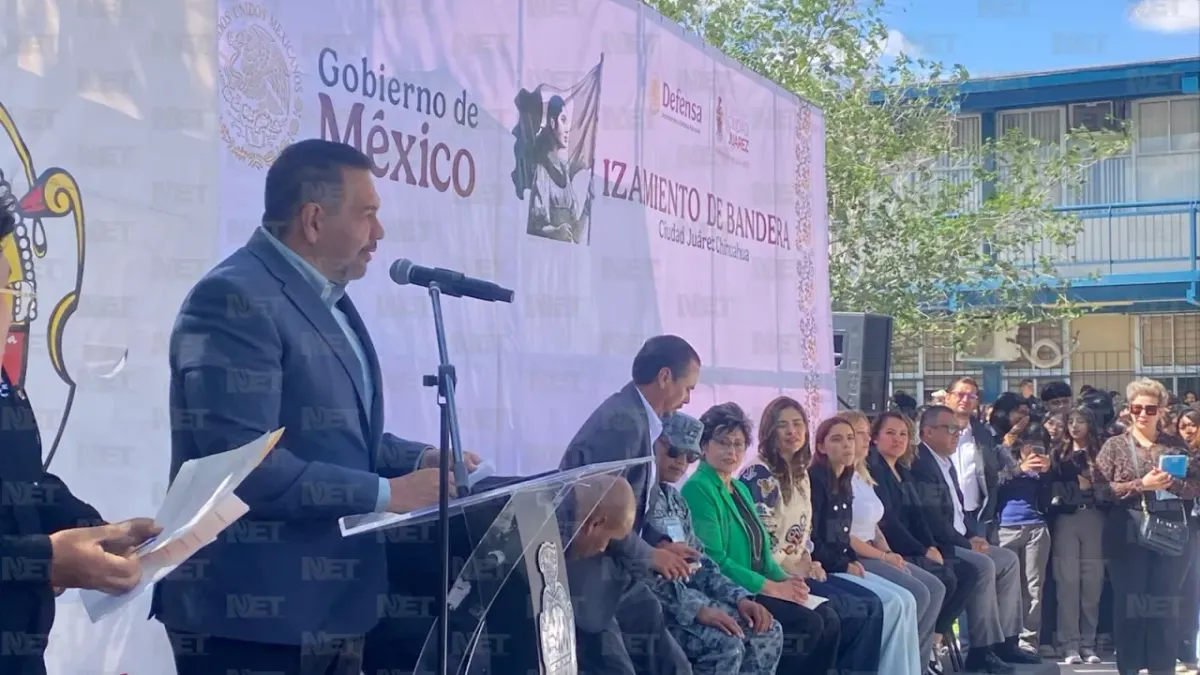 Realizan izamiento de bandera en el Cbtis 270