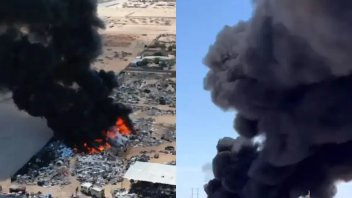 Video: Arde planta de reciclaje en El Paso