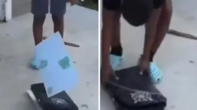 Madre obliga a su hijo a destruir su PS5 como castigo