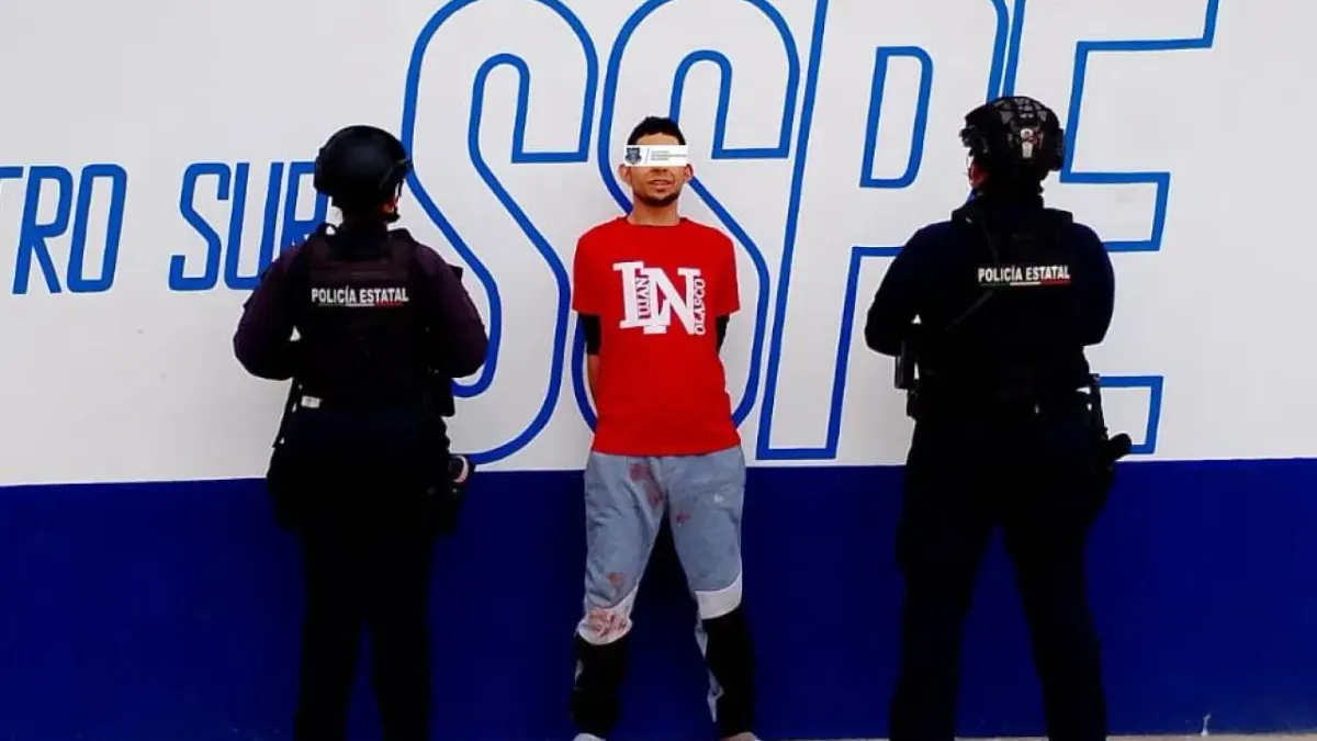 Detienen a hombre por agresión con arma blanca en centro de rehabilitación