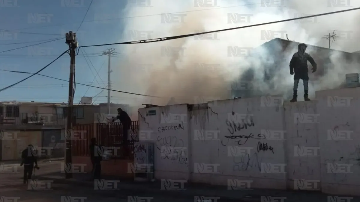 Se incendia casa en Juárez Nuevo