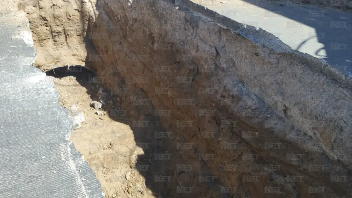 Reparan hundimiento junto al puente Versalles