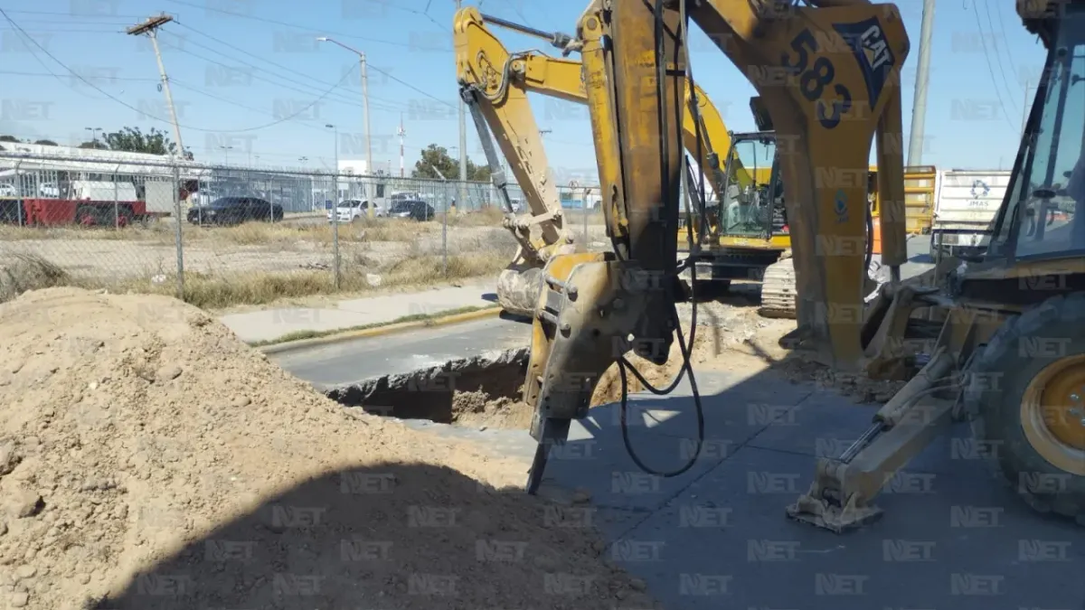 Reparan hundimiento junto al puente Versalles