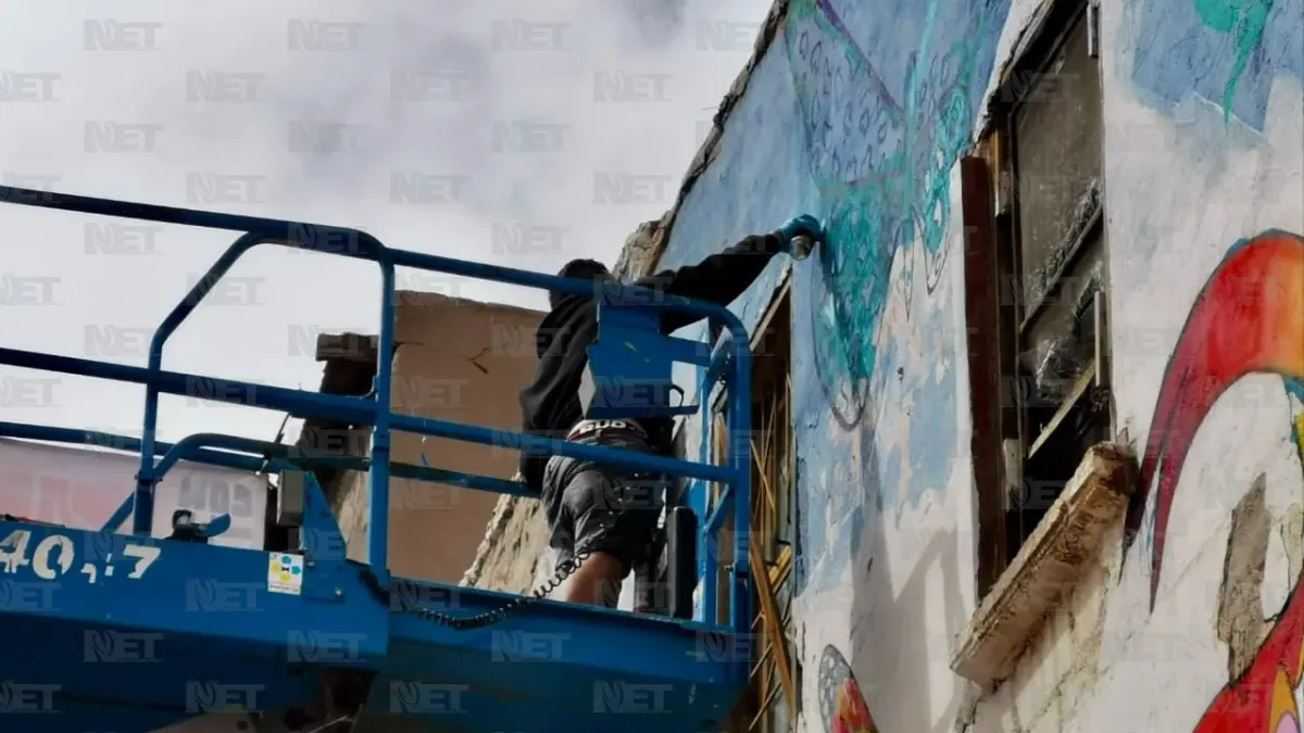 Pintó 'Spaik' su última obra en Ciudad Juárez