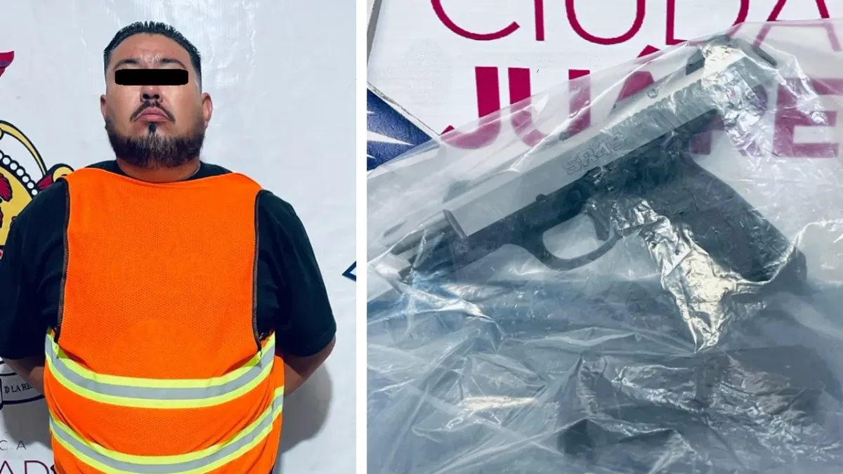 Lo arrestan por disparar al aire en la colonia Azteca 