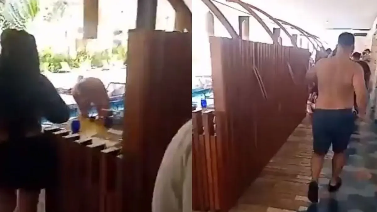 Difunden video del tiroteo en Xcaret