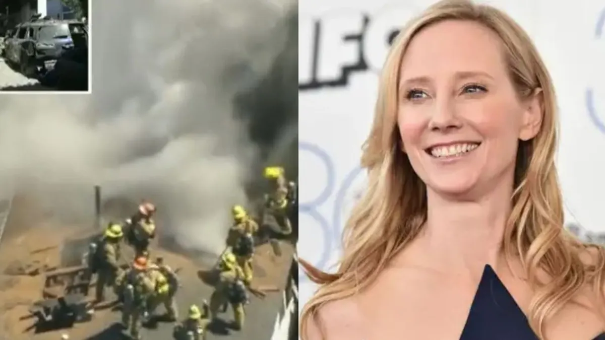 Video: Actriz conduce ebria y pasa 30 minutos en auto en llamas