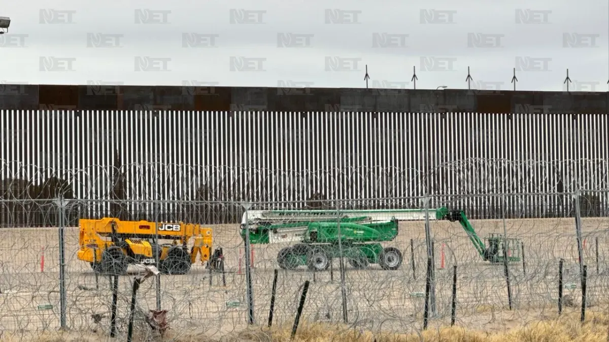 Instalan picos en el muro fronterizo en Ciudad Juárez