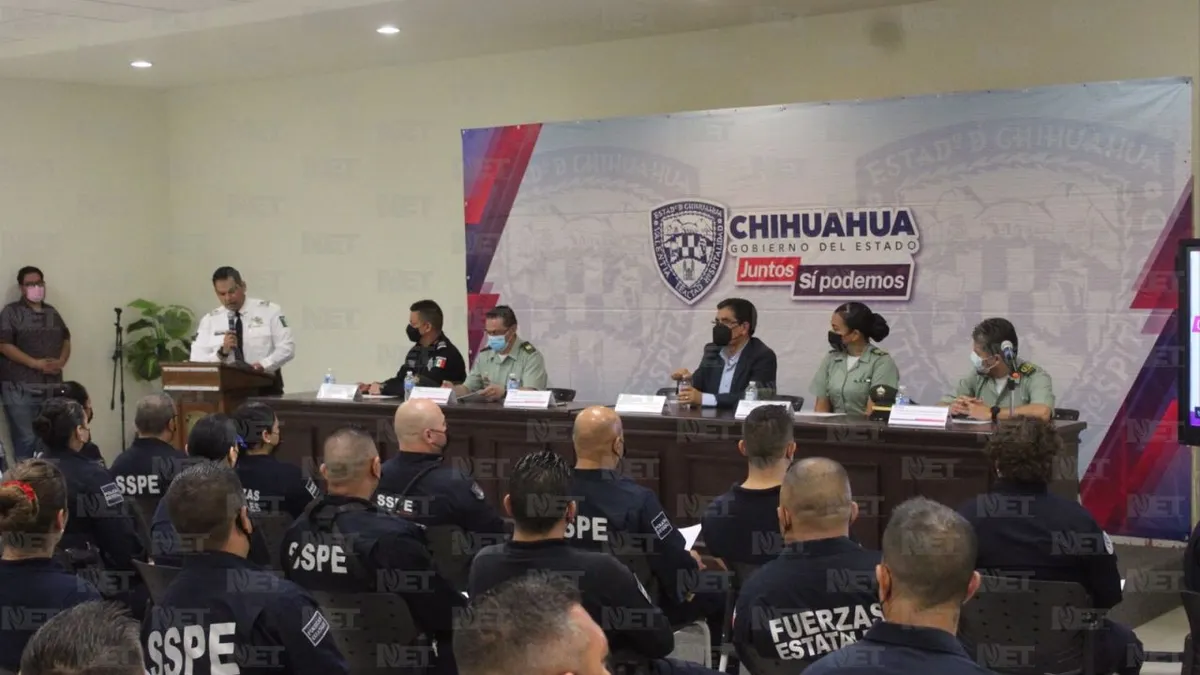 Policías de Colombia capacitan a agentes de Chihuahua