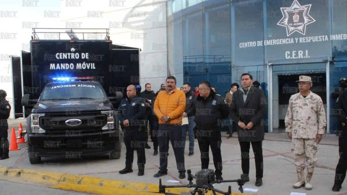 Entregan centro de mando y dron a la Policía de Juárez