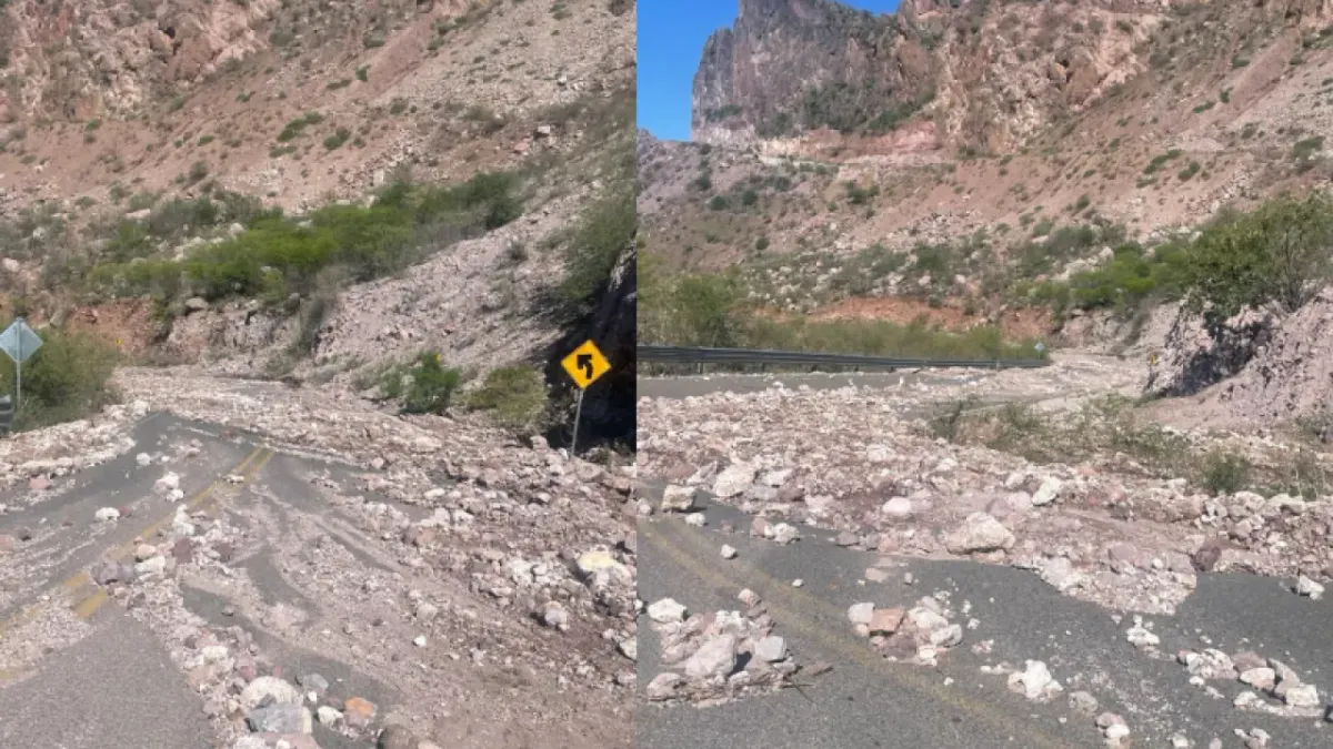 Se deslavan cerros y bloquean carretera Samachique-Batopilas