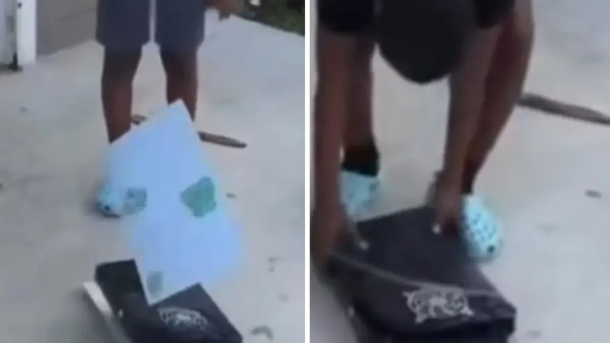 Madre obliga a su hijo a destruir su PS5 como castigo